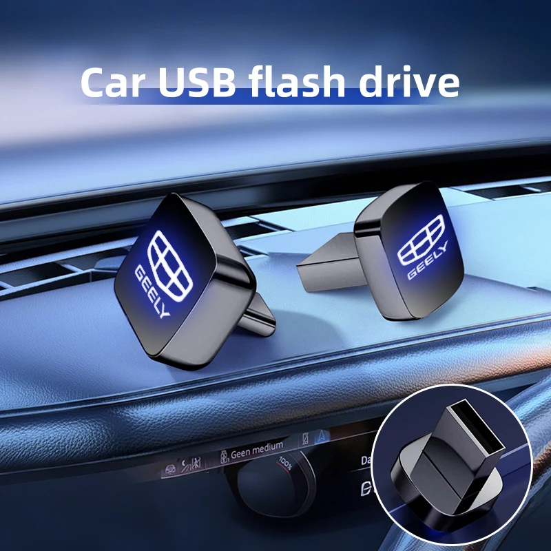 تخزين موسيقى السيارة قرص فلاش USB 64/32 جيجابايت محرك القلم لجيلي أطلس بويو NL3 X6 EX7 Emgrand X7 Borui Coolray EC7 GX7 SUV GT GC9