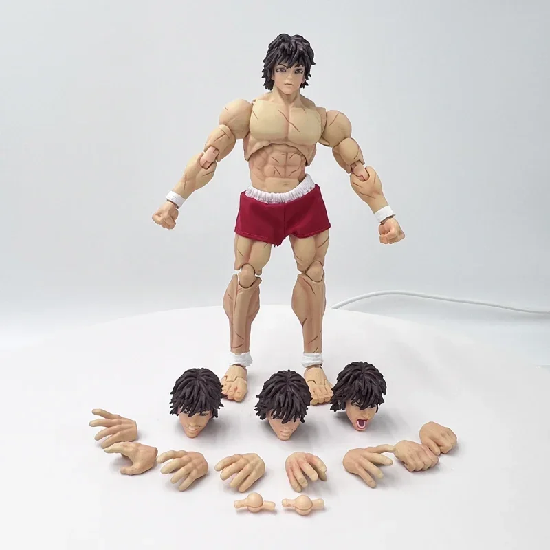 17cm Figma Baki Hanma Anime Figure Baki the Grappler Action Figure Biscuit Oriba/Kaoru Hanayama Figurine Model Doll Toys Gifts