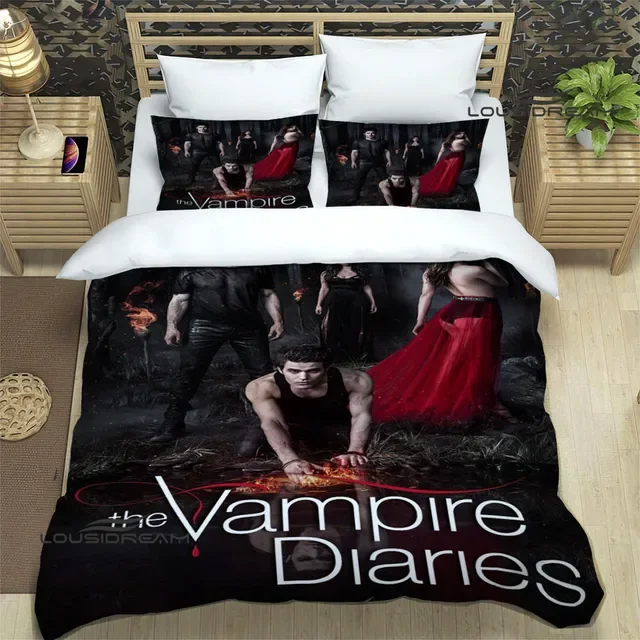 The Vampire Diaries Damon salvatore Bedding Sets exquisite bed supplies set duvet cover bed comforter set bedding birthday gift