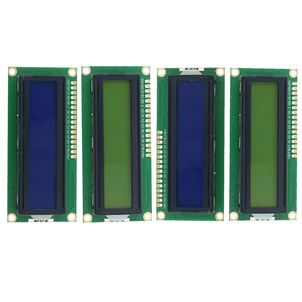 LCD1602 1602 وحدة LCD IIC I2C واجهة HD44780 وحدة عرض الكريستال السائل 5 فولت 16x2 حرف شاشة زرقاء خضراء لاردوينو