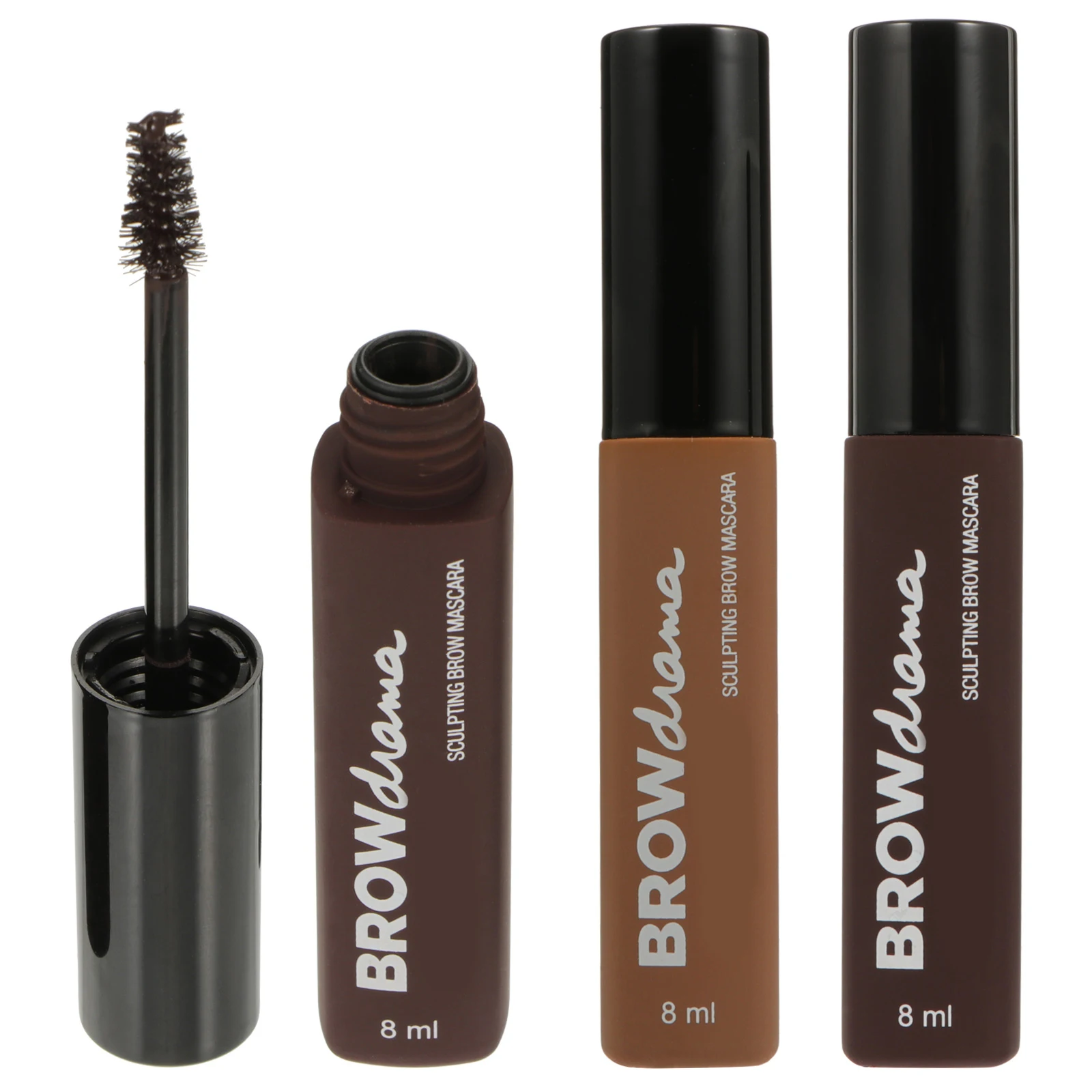 

3pcs Eyebrow Setting Gel Waterproof Sweat-Proof Long Lasting Natural Eyebrow Gel Cream For Tattoos Makeup Brown