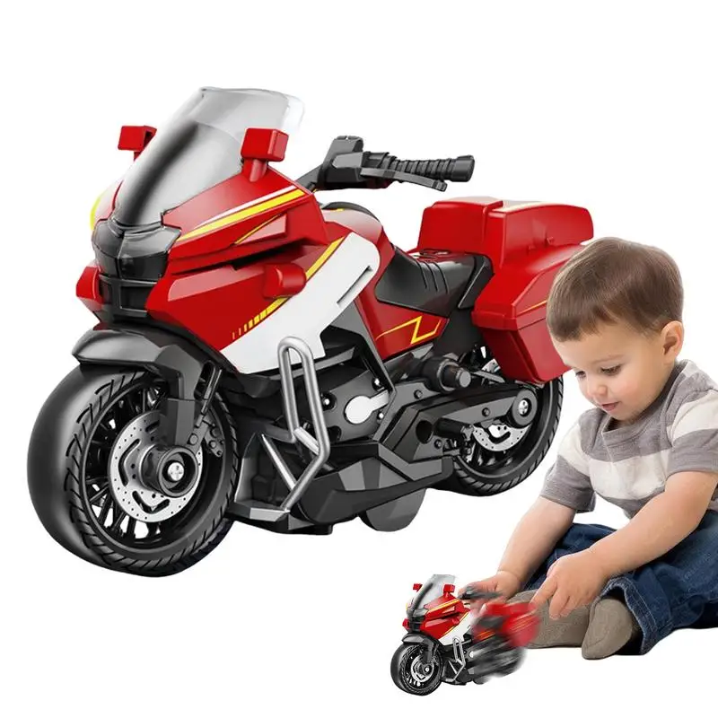 Toy Motorcycle Light Up Motorcycle Model Inertia Vehicle Toys Motorcycle Models With Lights And Sounds For Living Room Bedroom