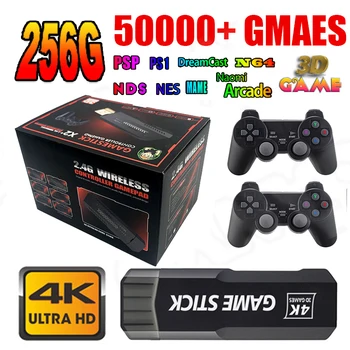 Game Stick GD10 Original X2 256G 50000 Games with Dual Controller Portable Retro TV Game Consoles Retro Video Game Stick 4K