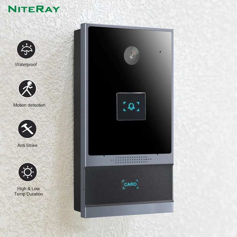 

i62 SIP Audio Video Building Intercom Apartment Video Intercom Door Phone System with Motion Detection Release Night View