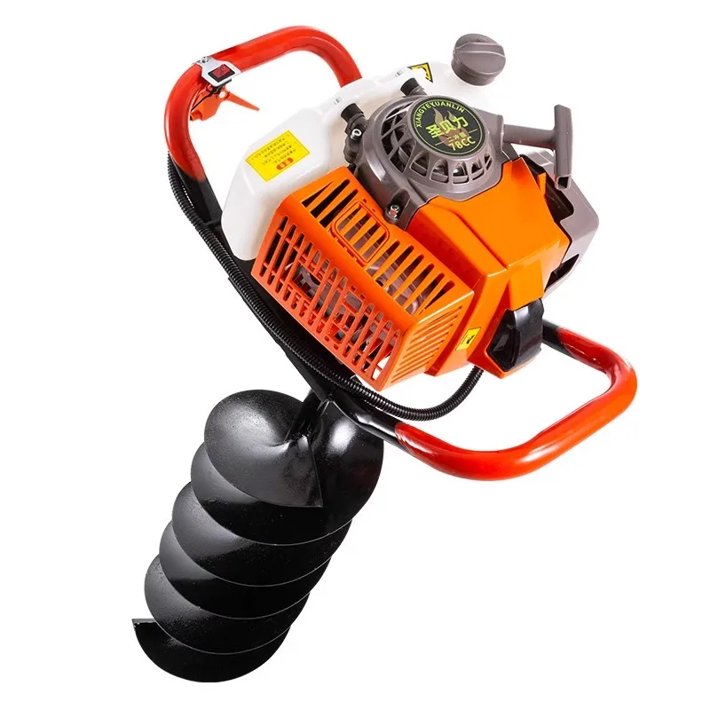 Electric Ground Drilling Machine Multifunctional Pile Driving Earth Auger For Tree Planting Hole Digging Farm Land Work