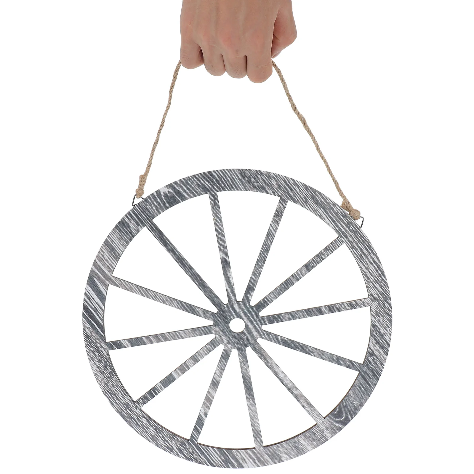 

3pcs Retro Wheel Pendants Vintage Inspired Wooden Decor for Garage Wall Living Room Western Home Farmhouse Style