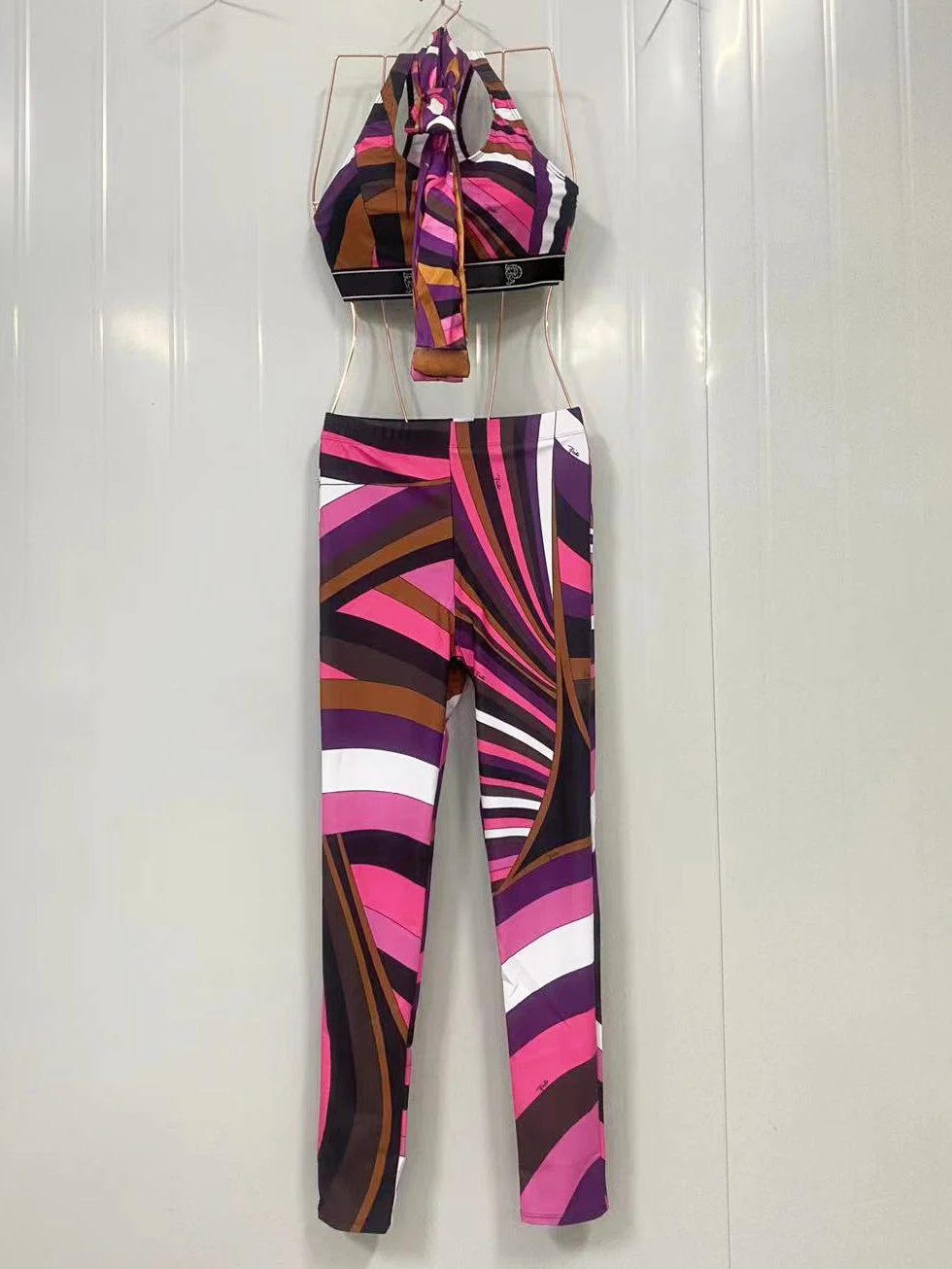 

Luxury Design Women's Yoga Set Italy Designer Brand Lady Swimsuit
