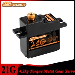 DSpower 21g Metal Gear Waterproof Digital Servo for 1/12 1/16 RC Car Crawler Plane Helicopter Robot Wltoys MN99S MN78 MN168 MN82