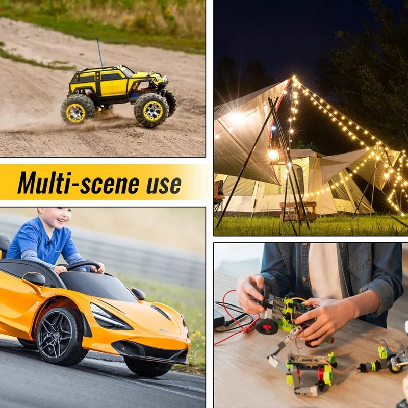 Адаптер силовых колес для аккумулятора Dewalt 20 в, комплект преобразователей батарей силовых колес с предохранителем, переключателем, проводными клеммами, прочный