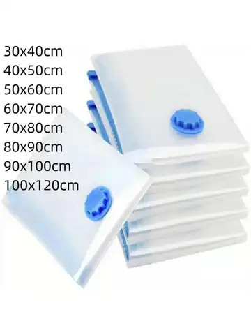 Vacuum Storage Bags With Valve Folding Compressed Space Saving Clothes Storage Big Size For Towel Cloth Blanket