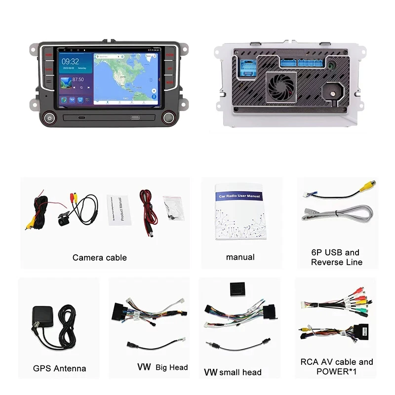 7'' For VW Polo 2009-2013 Wireless Apple Carplay Android 13 Auto Head Unit Car Stereo Radio Intelligent System GPS 4-64GB WIFI