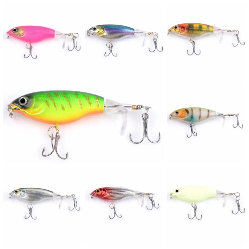 

Fishing Tackle 7.5cm/6g Topwater Fishing Lure 9cm/11g Luminescence Minnow Fishing Lure Mini Plastic Hard Fishing Bait Sea