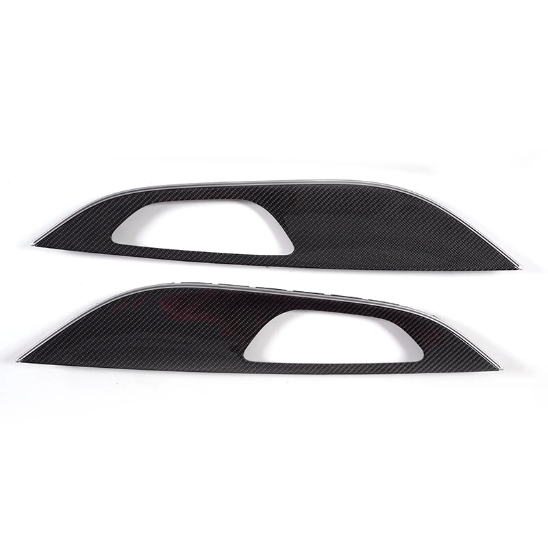 STLFFor Mercedess-BenzsAMGs GT63S 4MATIC ألياف الكربون الجافة الداخلية تقليم ألياف الكربون الجافة الداخليةDoorPanelTrimGT53GT50GT43 #3
