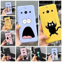 For Realme 11 Pro Cover Case Fasion Cartoon Cute Girl Cat Soft TPU For Realme 11 Pro Plus 11Pro 11ProPlus Realme11pro Phone Case