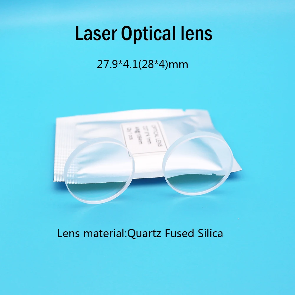 JHCHMX Laser Optical Lens/Glass 28*4/27.9*4.1mm 1064nm Quartz Fused Silica For Raytools Bodor Fiber Laser Cutting Machine