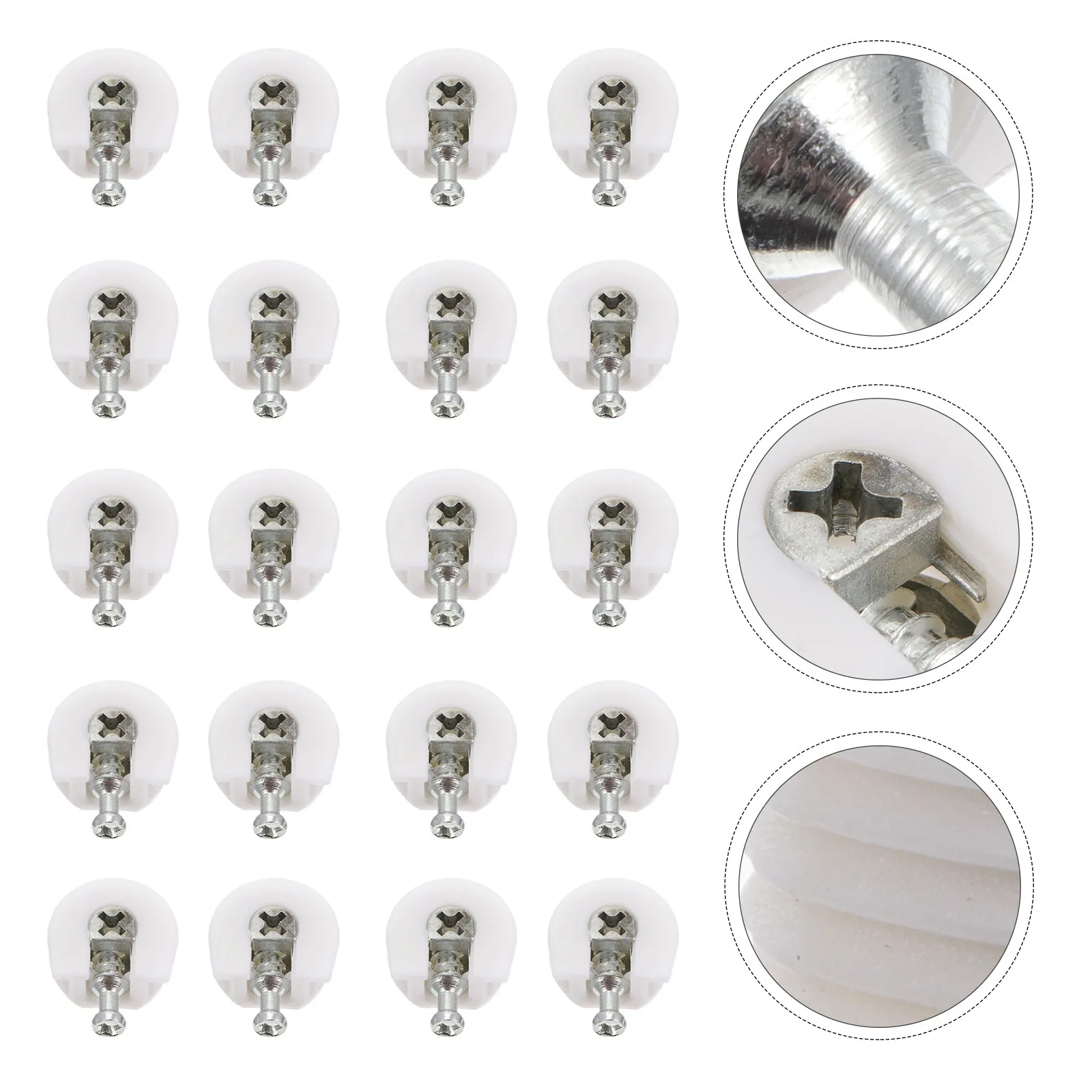 

100 шт. эксцентриковых мебельных соединителей, мебельная фурнитура, стабильные гайковые соединители-крепежи для соединения шкафов и панелей