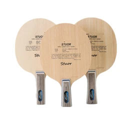 Stuor BLUE Carbon Fiber Table Tennis Blade Lightweight Ping Pong Racket Blade Table Tennis Accessories Table Tennis Paddles 5+2