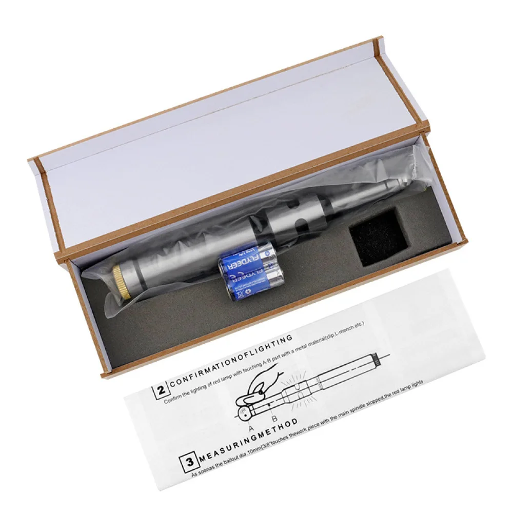 Precision Electronic Edge Finder For QST EXPRESS CNC Machine Centering Device Audible Light Warning Non Magnetic Probe
