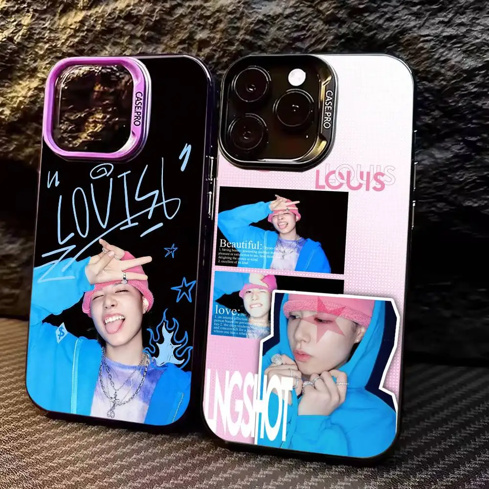 Louis LNGSHOT Colorful Silver Phone Case for iPhone 17/16/15