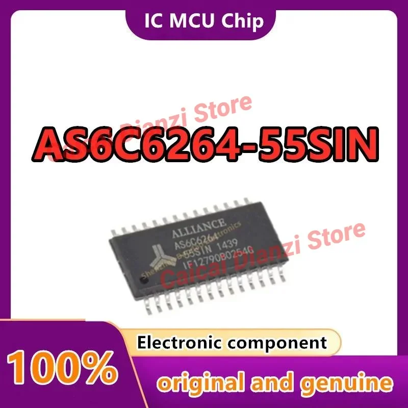 AS6C6264-55SIN-Chip IC SOP-28, AS6C6264, AS6C 6264, AS6C6264-55