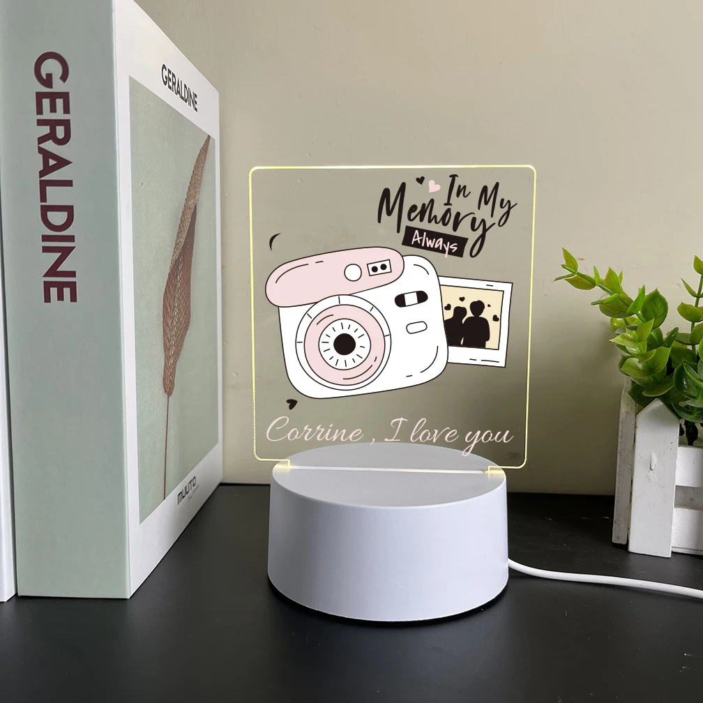 

Personalized Custom Camera NEW 3D Lamp For Home Decoration For Home Children'S Night Light