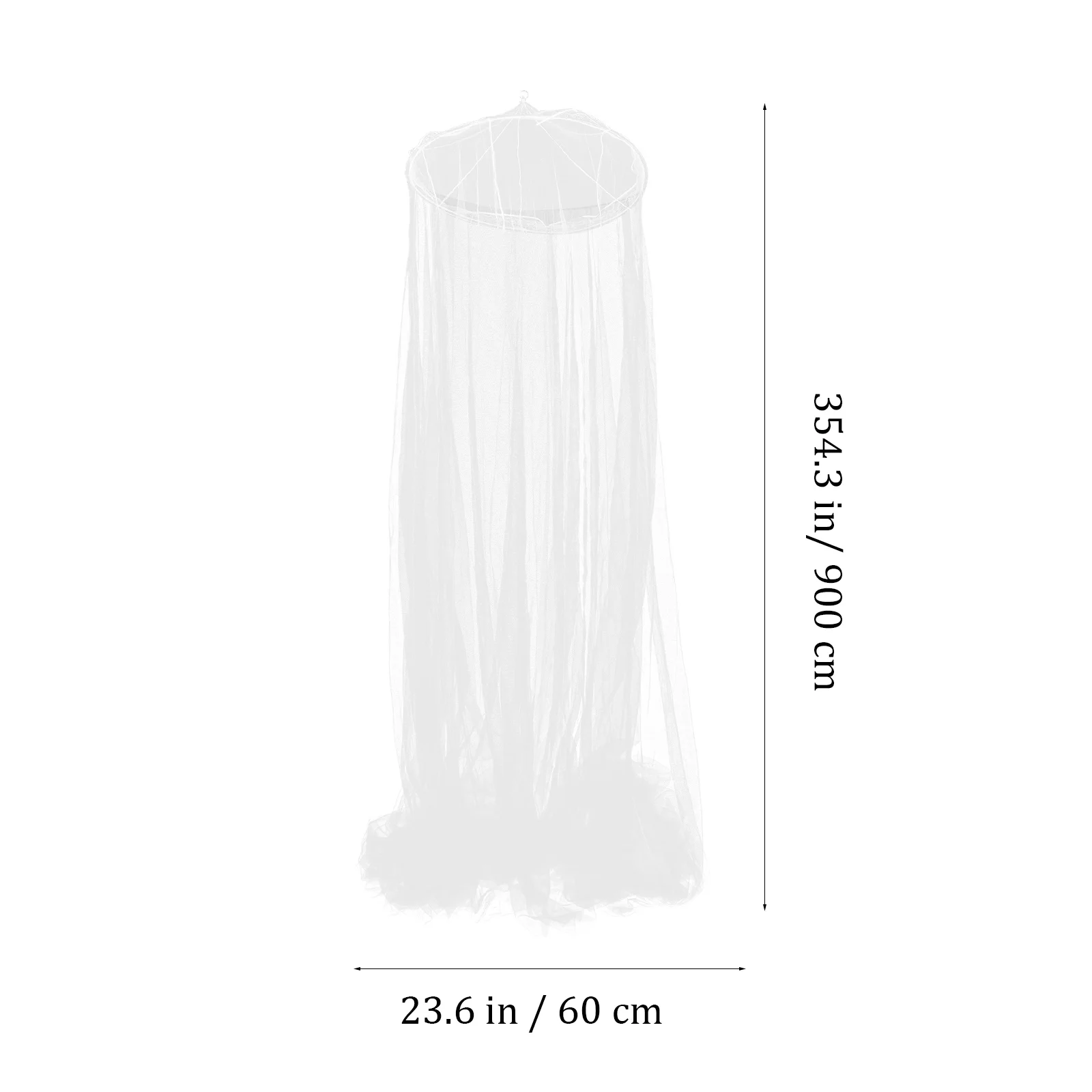 Dome Mosquito Net Bed Circular Curtain Canopy Hanging Netting Ceiling Bedspread