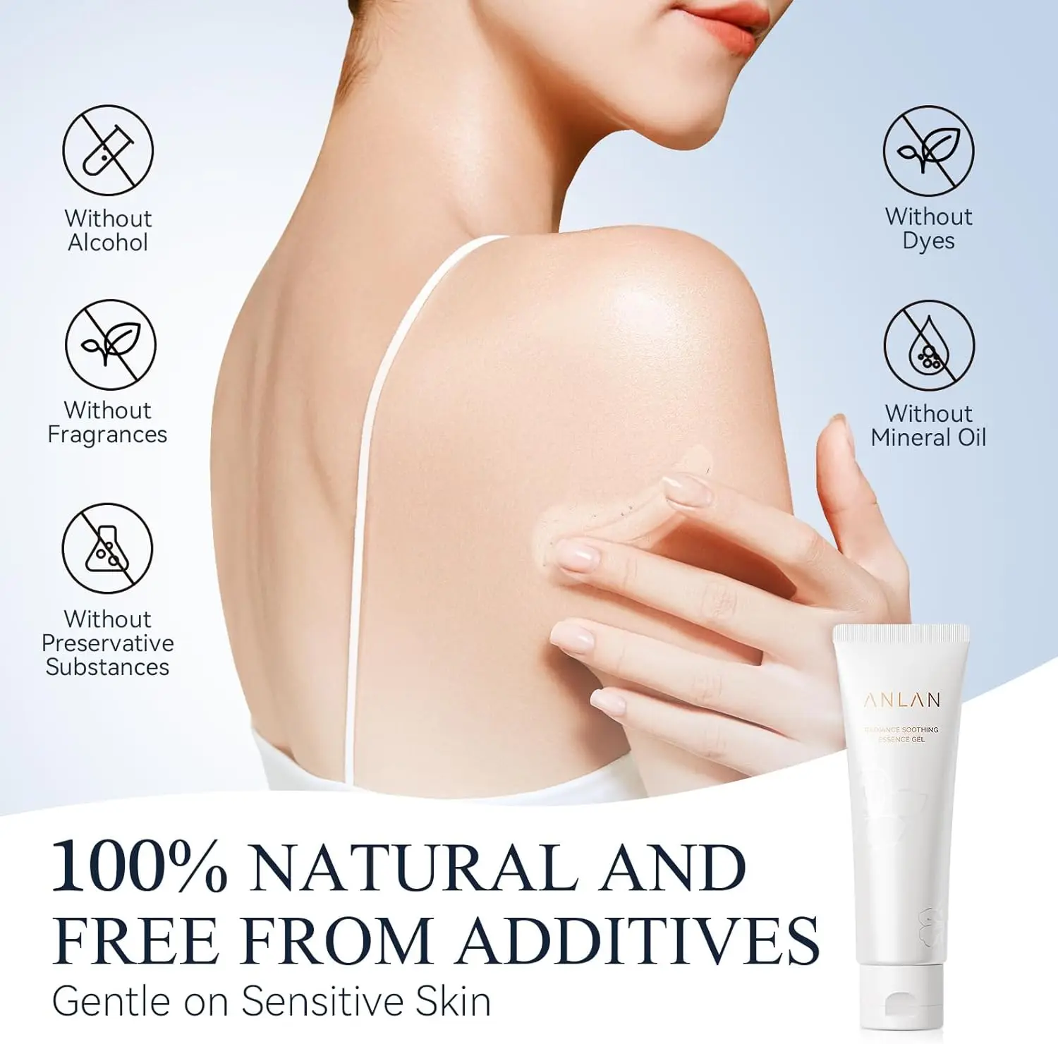 ANLAN Moisturizing Gel For Beauty Device No-Rinse Ultrasonic Beauty Conductive Skin Care Gel RF Radio Frequency Conductive Gel