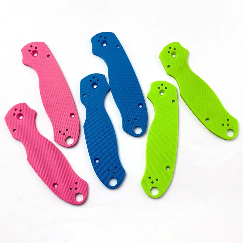 Imagem -06 - Material Folding Knife Lidar com Remendos Escalas para Spyderco C223 Paramilitar Para3 Pm3 Faça Você Mesmo Fazer Acessórios Par Cores G10
