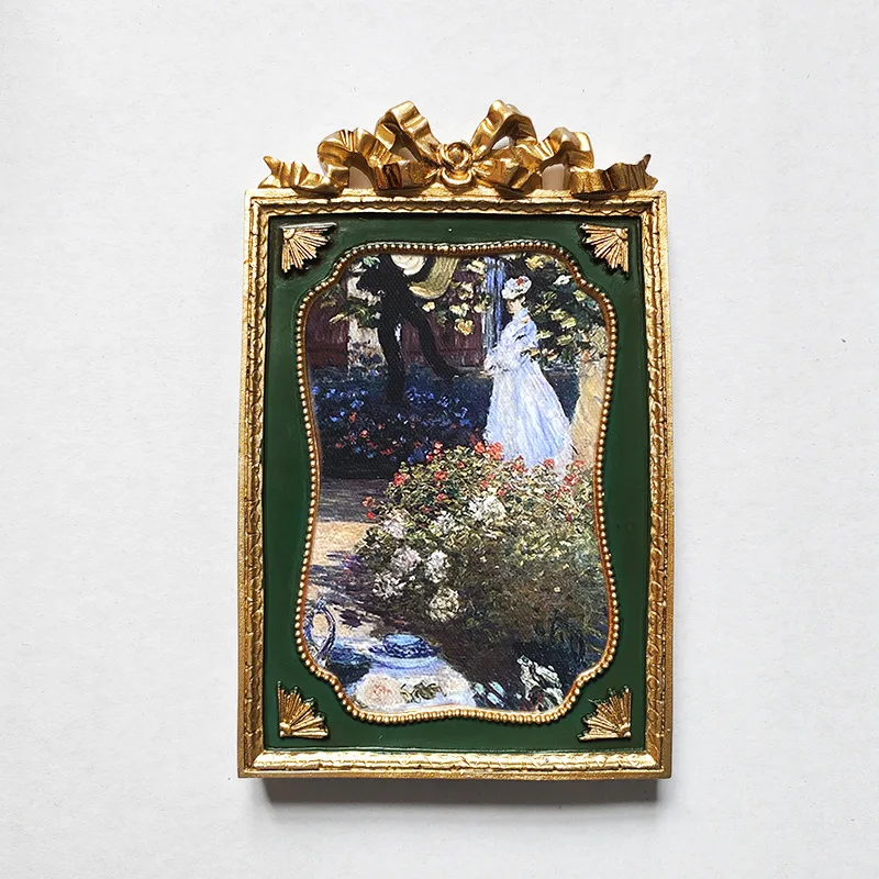 European-Style Retro Green Resin Photo Frame Wall-Mounted Picture Frame Photo Wall American Country Style Creative Art Resin Dec