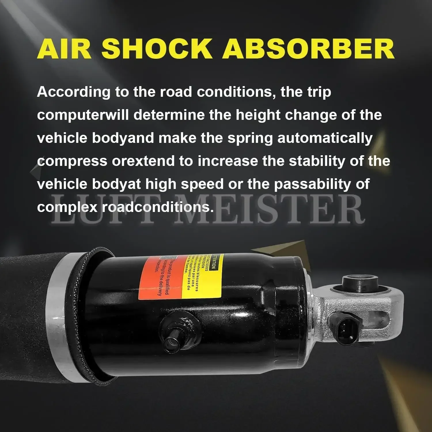 Rear Shock Absorber for Cadillac Escalade / Chevrolet Avalanche Suburban 1500 / GMC Yukon 1500 Air Struts 23487280 19302786