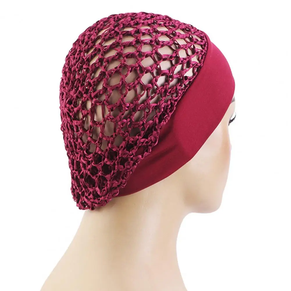 Wig Cap for Wig Styling Elastic Hair Net for Women Mesh Crochet Hair Net Bonnet for Women Breathable Sleeping Cap with Wide