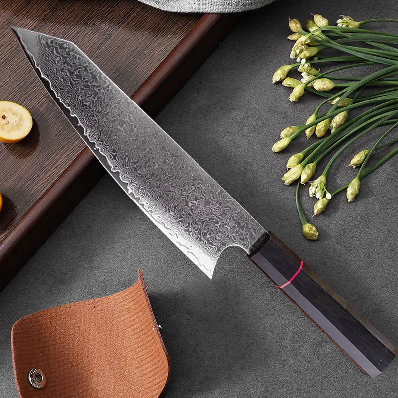 Damascus Steel Kitchen Knife Chef Knife Combination Set Professional VG10 Sharp Japanese Knife Fruit Fish Knife Cooking Tools view 3