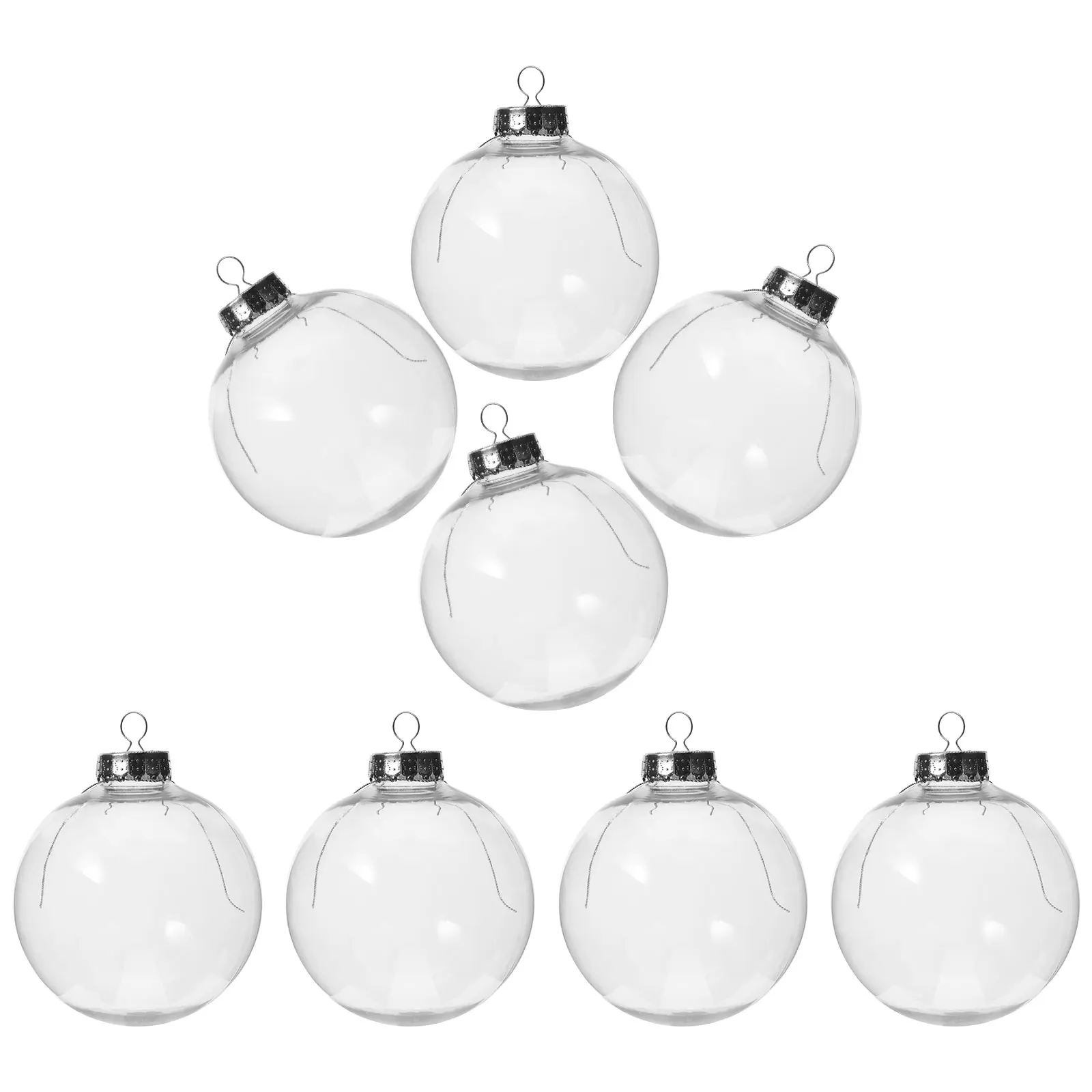 

10 Pcs Red Baubles Christmas Hanging Ornament Ball Ornaments Decoration Balls Decorations Transparent Tree