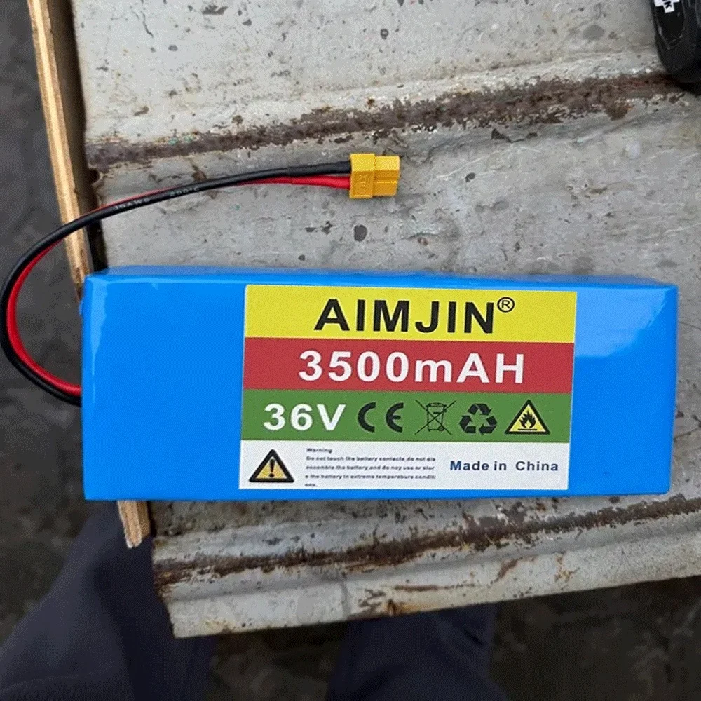 

New 10S1P 36V 3500mAh Battery Pack 20Ah 18650 Lithium Li-ion Rechargeable Batteries Electric Car Bicycle Scooter 20A BMS 500W