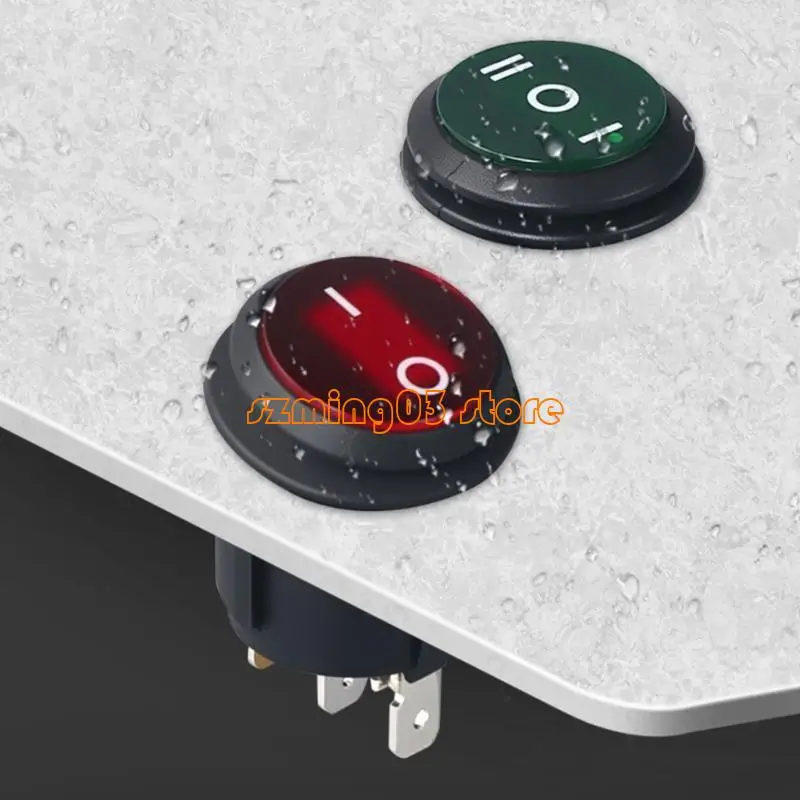 H9EC العروض العالية IP65 المفاتيح الكهربائية 220V 16A أسود 2 أعمدة تشغيل/إيقاف