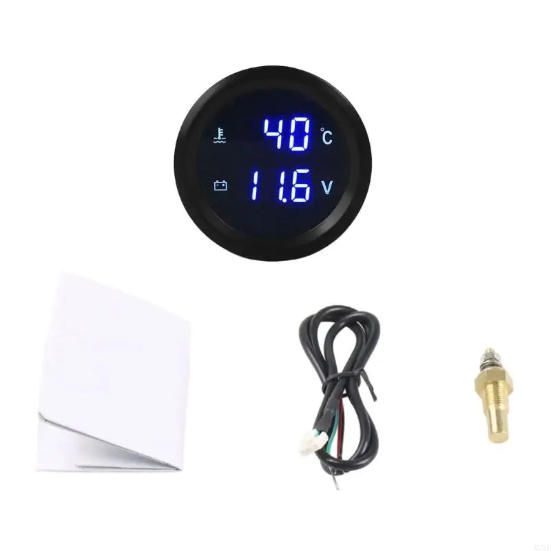 M76E 2 Zoll Digitalanzeige Wassertemperatursensor Messgerät für 12V 24V Gleichstrom – Detail 10