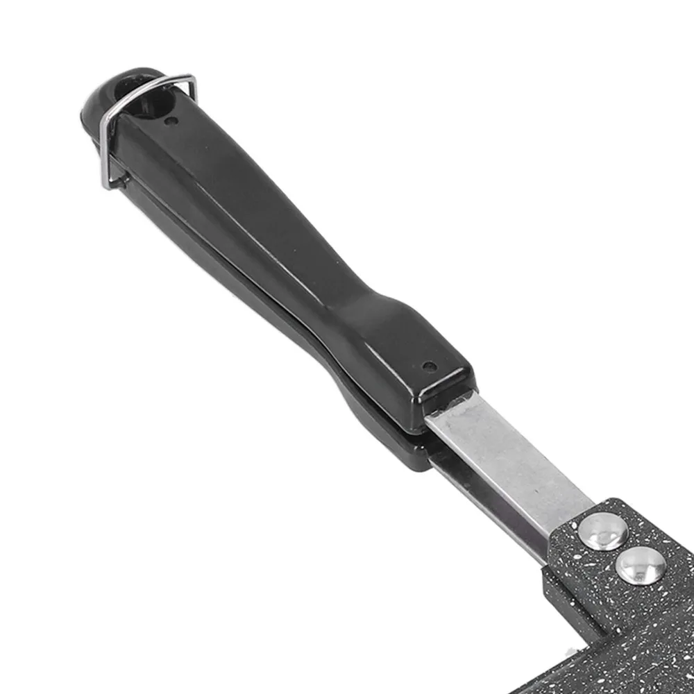 Sartén de aluminio de doble cara antiadherente, fácil de voltear, para hacer sándwiches y paninis, fácil de limpiar, desmontable, para hacer sándwiches a la plancha.