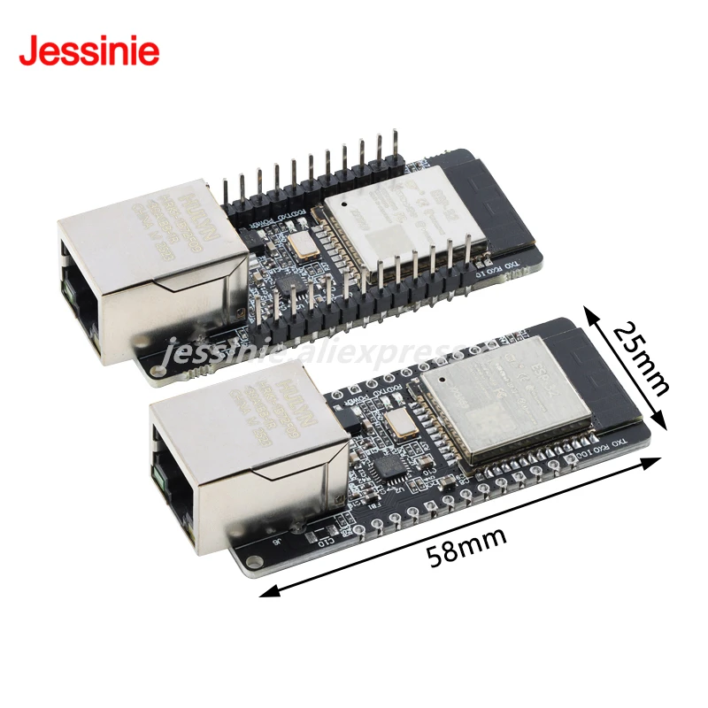 5 szt./1 szt. ESP32-ETH01 Wbudowana płytka rozwojowa z portem szeregowym do Etherneta, moduł bezprzewodowy WiFi Bluetooth z funkcją transparentnej transmisji danych — zdjęcie produktu 6