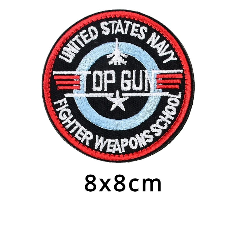 11 Pz/set Top Gun Tomcat Capitolo American Navy Air VF-1 Pilota Bracciale da stiro Toppa da ricamo per cucire Vestiti Distintivo Adesivo