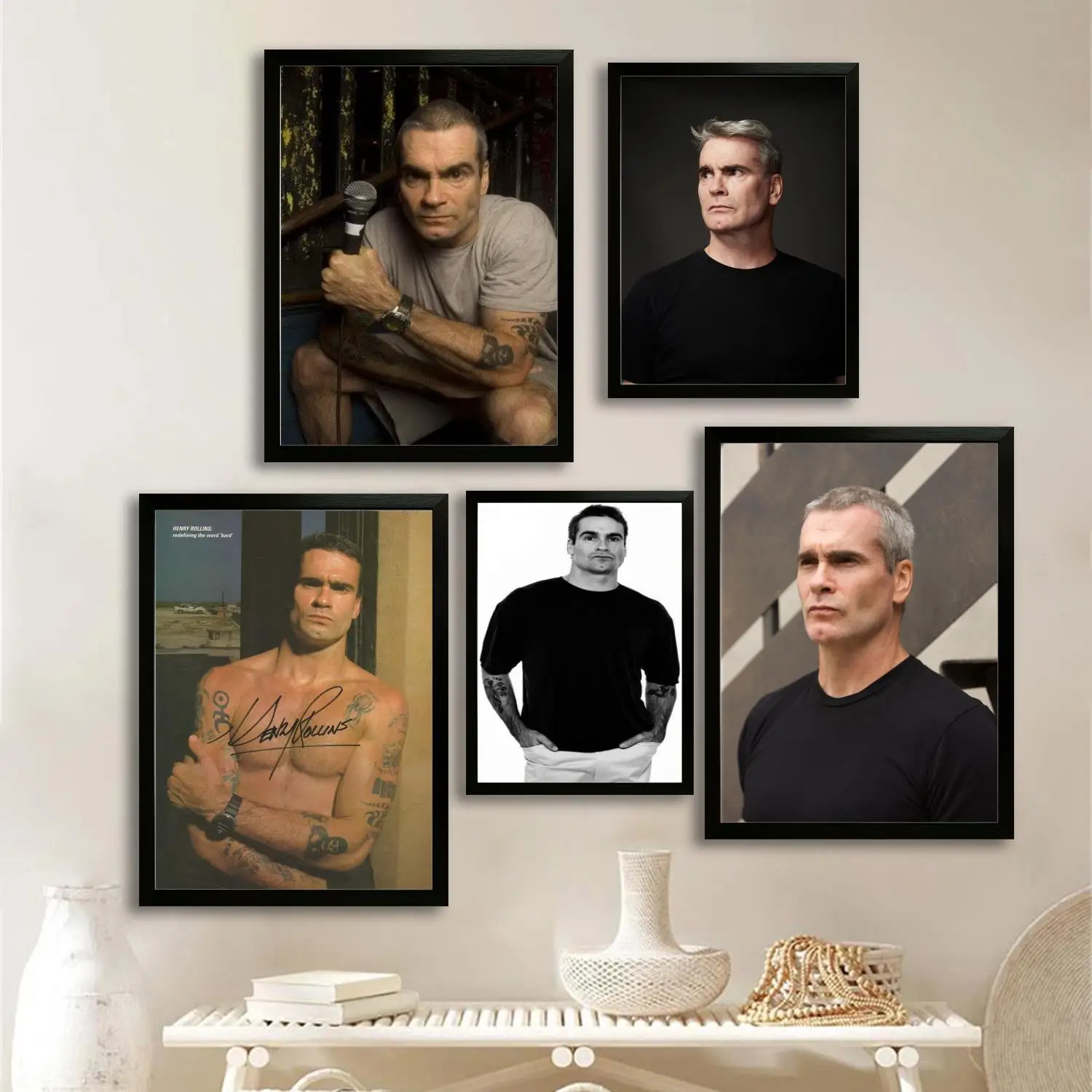 Henry Rollins Canvas Art Poster and Wall Art Picture Print, Modern Family Bedroom Decor Posters,Decorative painting