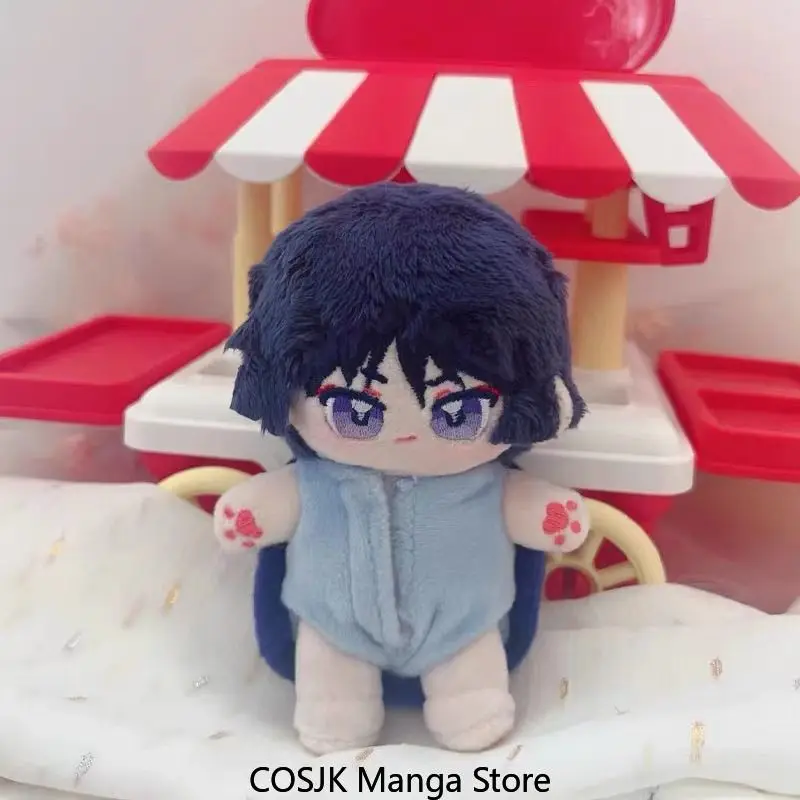 Genshin Impact Kamisato Ayaka 12cm Cotton Backpack Charm Keychain Plush Cute Stuffed doll Body Plushie Toys Cosplay Gift