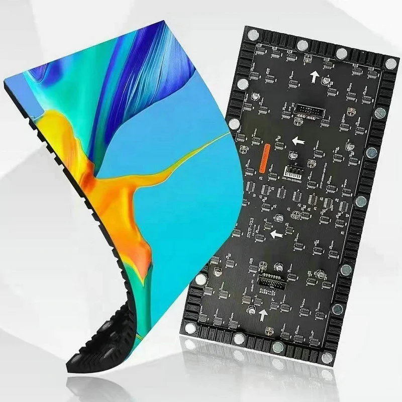 P2-P6 Custom Flexible LED Module High Brightness Curved Video Wall Advertising Display Panel
