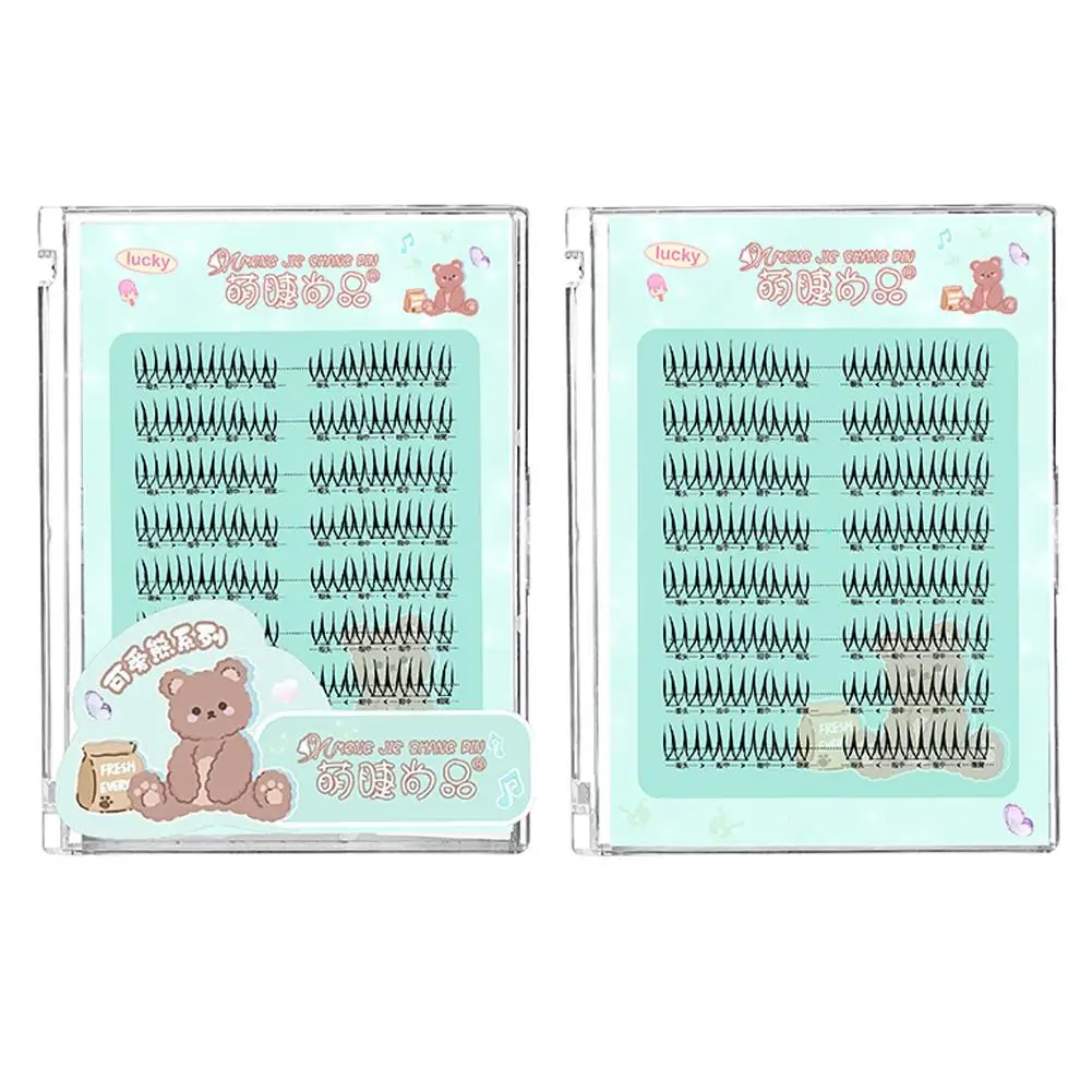 8 صفوف الكورية نمط الرموش الصناعية ترقية لاش U على شكل الجذعية السوداء لينة عالية الجودة مقلد الرموش رموش طبيعية