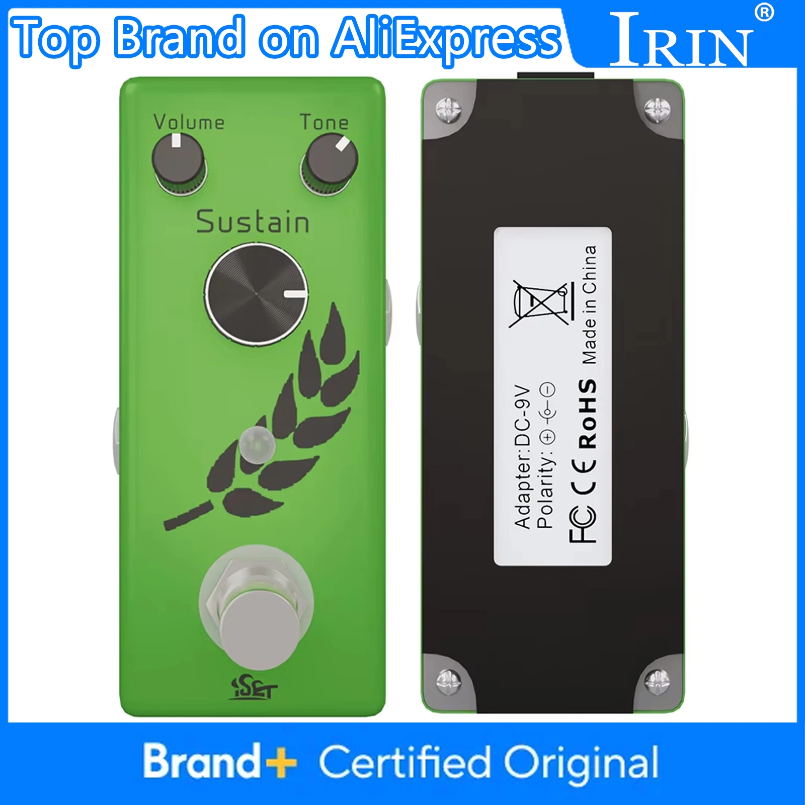 

ISET Fuzz Guitar Effect Pedal Analog Wheat Fuzz Effect Pedal For Electric Guitar Bass True Bypass Guitar Parts & Accessories