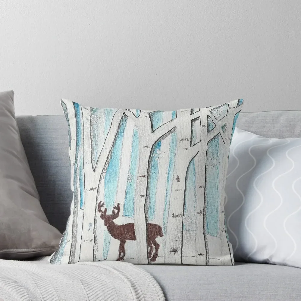 

Winter Deer Throw Pillow Sofa Cushions Cover Cushions For Decorative Sofa luxury home accessories pillow