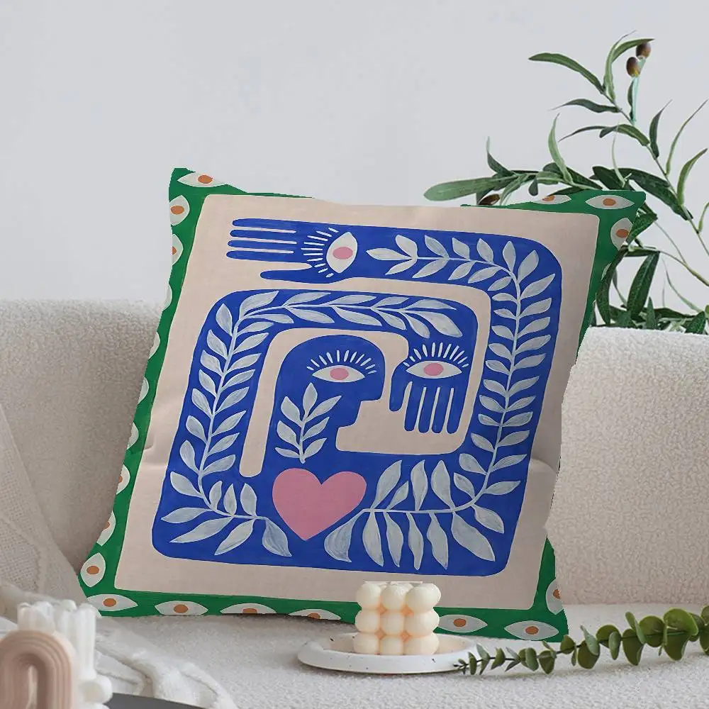 Ancient Egypt Tiger Leopard Cushion Cover Car Throw Pillow Case For Sofa Car Christmas Gift 40x40cm 45x45cm
