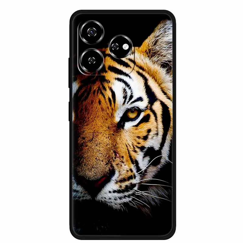 For ZTE Axon 60 Case Animals Cool Wolf Silicone TPU Soft Bumpers On for ZTE Blade V60 / Axon60 4G Z2356 Protector Covers Capa