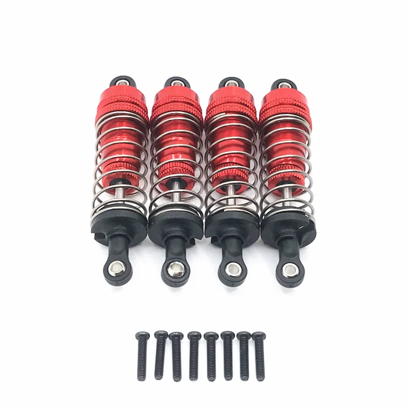 4PCs/1set Metal Front&Rear Universal Shock Absorber for Wltoys 124019 144001 RC Car Upgrade Parts