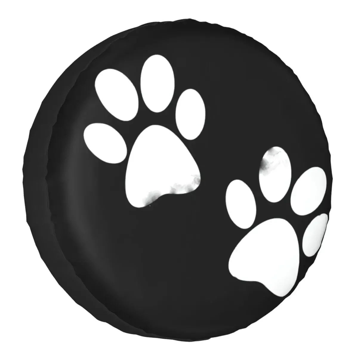 Custom Dog Paw Print Spare Tire Cover for Jeep Animal 4WD 4x4 Trailer Car Wheel Protectors 14