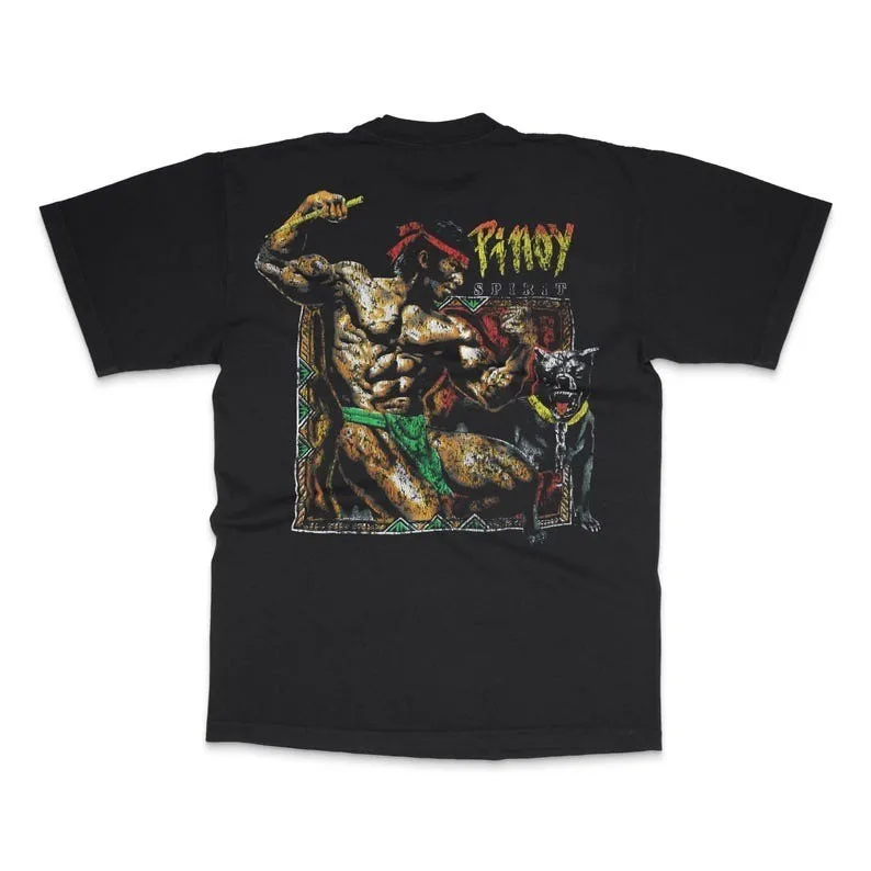 

Филиппинская силовая футболка с винтажным репринтом и дизайном 90-х годов